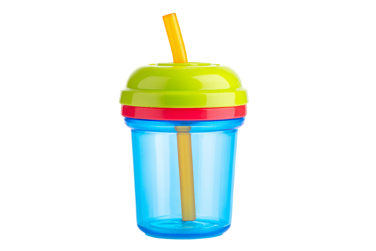 Lightweight Baby Training Straw Cup for Everyday Feeding isolated on transparent background - Powered by Adobe