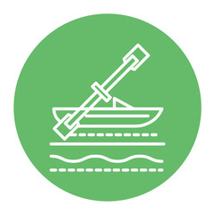 Rowing Boat Icon