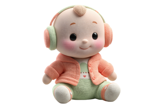 Adjustable Baby Wearable Toy for Comfortable Fit isolated on transparent background