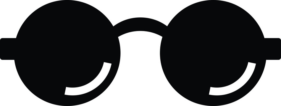 Black sunglasses with round lenses