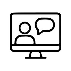 Modern online communication icon symbolizing connection and digital collaboration now