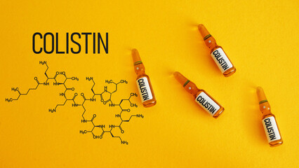 Colistin or polymyxin E is a natural polypeptide antibiotic for parenteral and inhalation use....