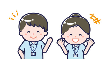 介護士／2人組／男女 02