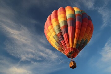 Fototapeta premium Endorphin Hot Air Balloon Ride: Endorphins take a hot air balloon ride, lifting the spirits and providing a natural high to the muscles.