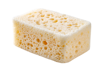 Eco-Friendly Foam Baby Body Sponge for Safe Bath Time Isolated on Transparent Background