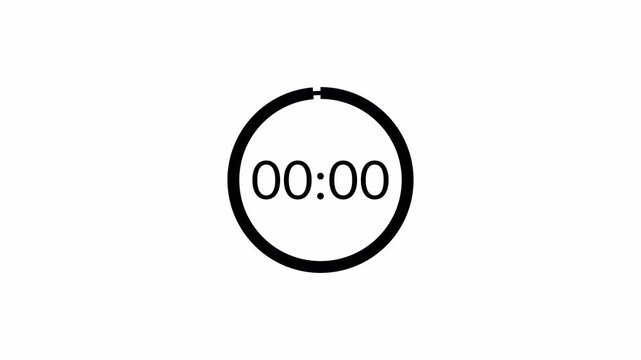 3 second countdown timer animation video, 0 to 3 countdown video .three, two, one animation video. countdown animation vedio with alpha channel in 4k .