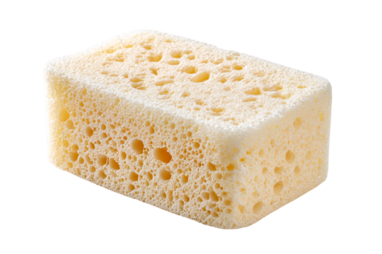 Eco-Friendly Foam Baby Body Sponge for Safe Bath Time Isolated on Transparent Background