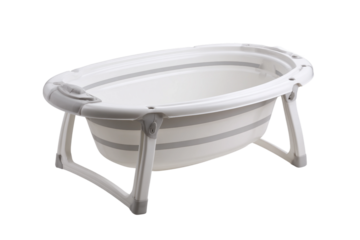 Durable Foldable Baby Bathtub for Long-Lasting Use Isolated on Transparent Background