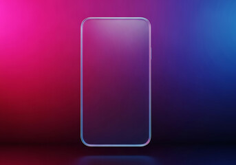 Frosted glass morphism 3d render abstract background