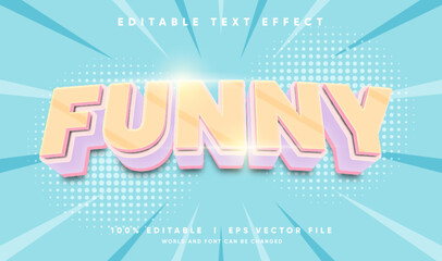 funny vector text effect with modern style