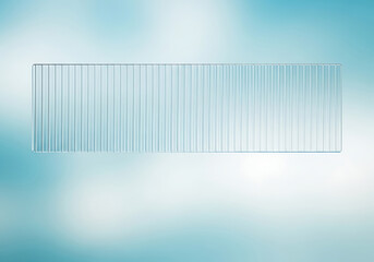 Abstract frosted glass morphism 3d render