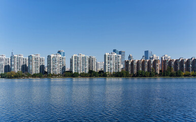 Obraz premium Nanjing Mochou Lake Park - Urban Scenery