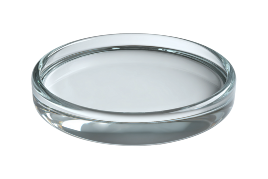 Clear Glass Magnifying Lens for Detailed Inspection Isolated on Transparent Background