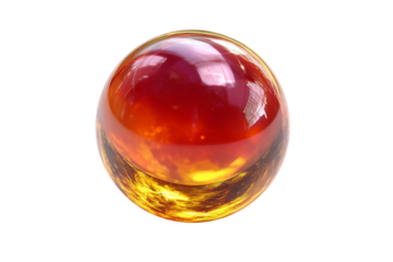 Decorative Glass Paper Weight for Stylish Workspace Isolated on Transparent Background