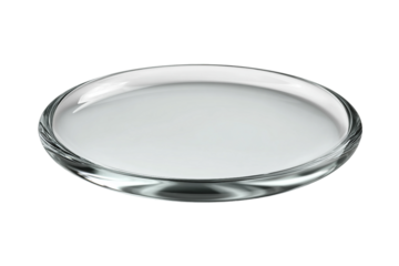 Durable Glass Plate for Functional and Aesthetic Use Isolated on Transparent Background