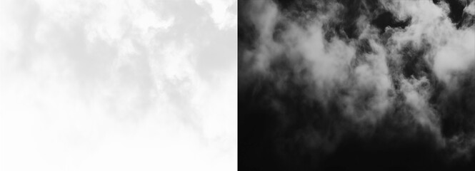 Fototapeta premium Dramatic contrast of light and dark Fog creates a striking visual effect isolated on transparent background