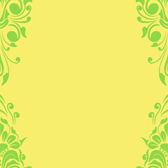 Damask Nature Pattern Background Illustration For Cover, Banner, Notes. Aesthetic Background. Damask Pattern Background. Seamless background. 