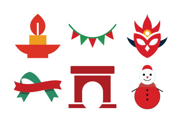 Christmas Icon Vector Bundle