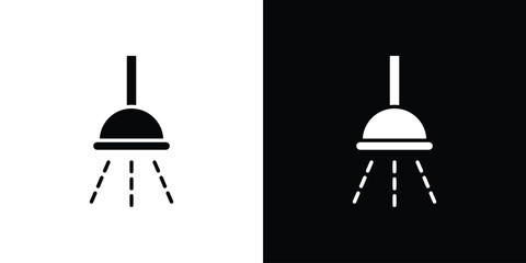 Shower down icon design concepts. Clipart design set