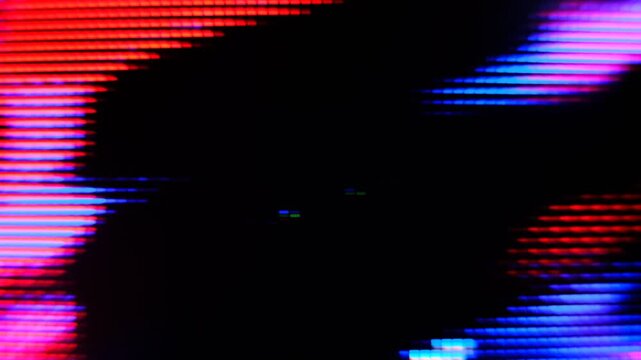 Screen TV Glitch Error - Signal Disturbance Broken Monitor,  VHS static noise glitch overlay