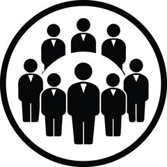 Teamwork and leadership concept with people in a circle