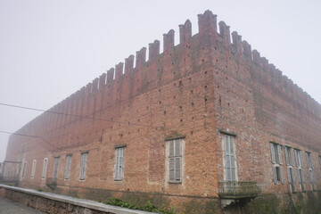 Fototapeta premium Belgioioso village city Italy Italian