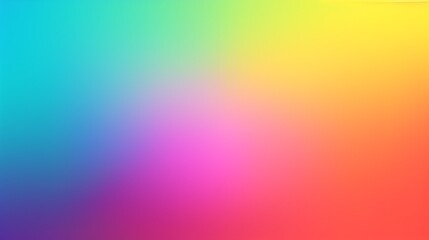 Colorful abstract gradient background. Vibrant rainbow spectrum with smooth blurred colors like blue, pink, and yellow. Modern wallpaper design