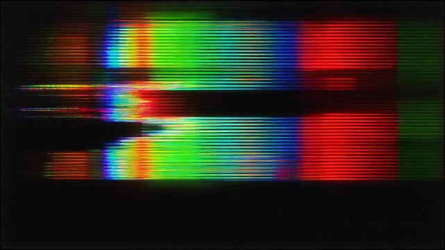 4K Digital Security Breach Glitch Background Loop