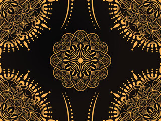 Mandala Seamless Pattern Background