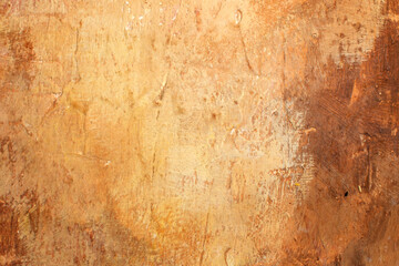 Abstract light brown and orange textured background with expressive brush strokes