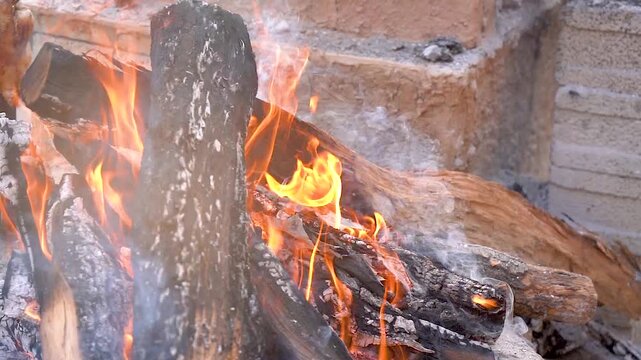 Slow motion shot of cooking of traditional Pakistani street food chappal kabab