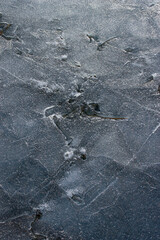 broken ice surface