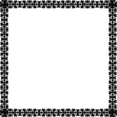 Simple Square Frame with White Background, Amazing Frame, Border Frame and Unique Photo Frame, Black Color Frame, Unique Square Frame