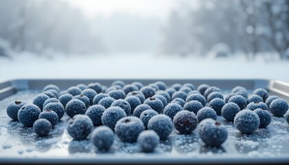 fresh blueberries in a bowl