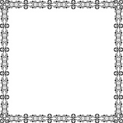 Simple Square Frame with White Background, Unique Frame, Border Frame and Amazing Photo Frame, Black Square Frame