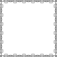 Simple Square Frame with White Background, Unique Frame, Border Frame and Amazing Photo Frame, Black Color Square Frame