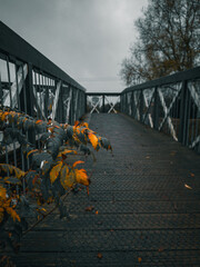 Dark and Atmospheric Pedestrian Bridges and Tunnels on the Burton Washlands Walkway, UK