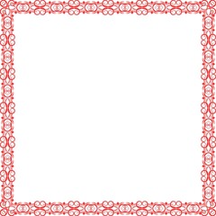 Simple Square Frame with White Background, Amazing Frame, Border Frame and Unique Photo Frame, Red Square Frame