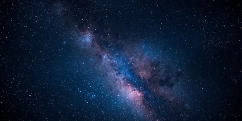 Fototapeta premium Milky Way Night Sky with Nebula