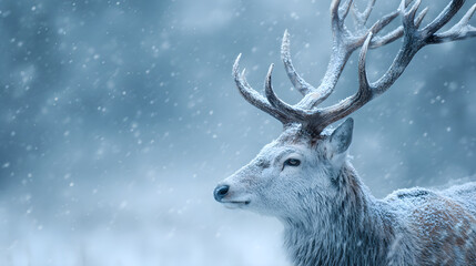 deer in winter