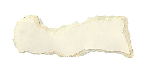 Torn brown Kraft paper in transparent background png 