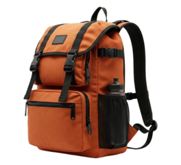 Orange backpack travel rucksack hiking daypack school bag camping gear outdoor adventure bag for men and women