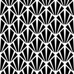 Art Deco Geometric Pattern, Seamless Background.