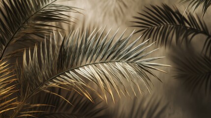Obraz premium Palm leaves soft light