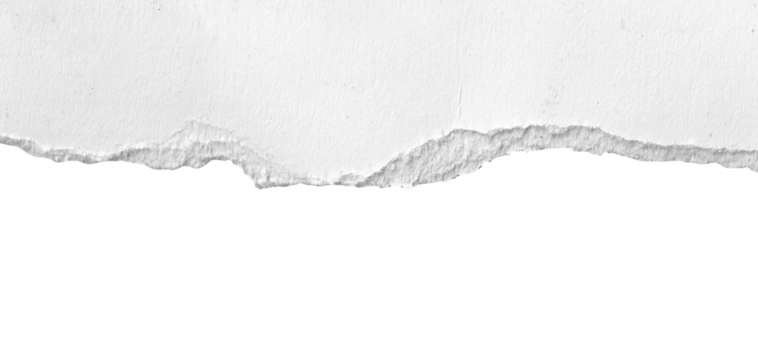 Torn brown Kraft paper in transparent background png 