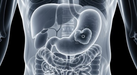 Abdominal X Ray Showing Gas Patterns and Possible Hernia Medical Imaging