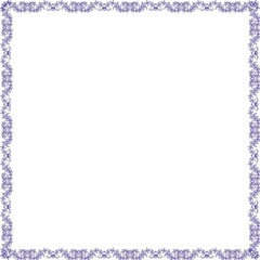 Simple Square Frame with White Background, Unique Square Frame, Border Frame and Amazing Photo Frame, Blue Color Frame