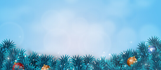 Winter Christmas Holioday Banner