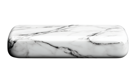 Marble Headstone with Realistic Texture on Transparent Background