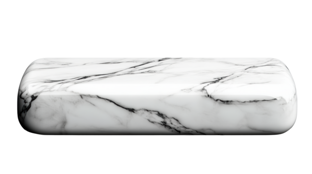 Marble Headstone with Realistic Texture on Transparent Background